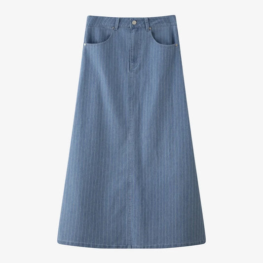 AS 2025 pinstripe denim skirt fashion woman clothes lady wear